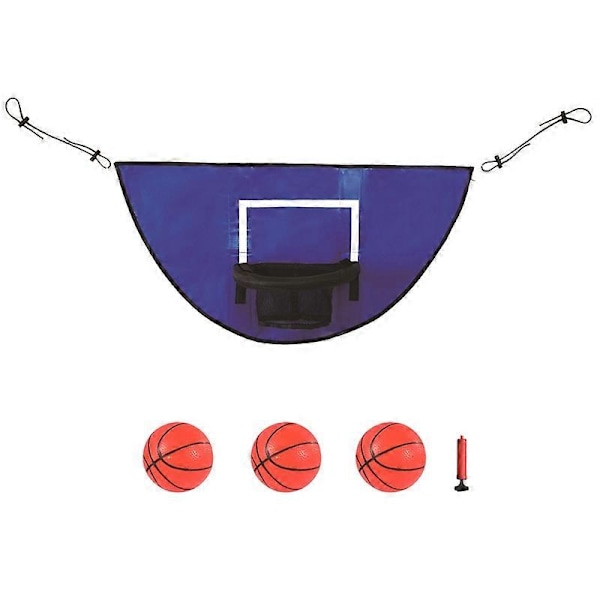 Trampolin Basketbollkorg med Mini Basketboll Lätt att Installera Basketbollkorg Trampolin för Paus