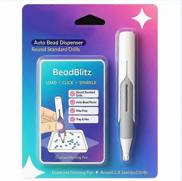 Automatisk diamantmalingsperledispenser, ergonomisk diamantkunstpenn GRAY
