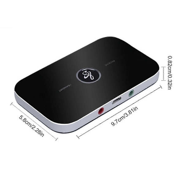 2 in 1 langaton Bluetooth 5.0 lähetin-vastaanotin kotitelevision stereoadapteri PC:lle, kannettavalle tietokoneelle, puhelimelle, tarjous