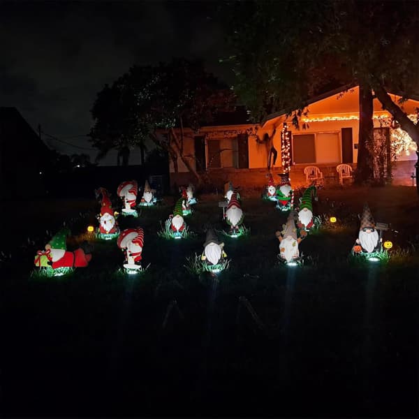 8 LED Solcelle Disklighter til Have Plæne Sti Gårdhave Landskab Gangsti (8 Pak Lysende Hvid) White