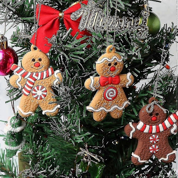 24 stk. Peberkagemand Pynt Juletræspynt Juletræspynt Gavemærker
