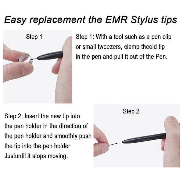 Passer for 20 stk. Marker Penn-tupper Kompatibel med Remarkable 1/2 Tablet Penn, Erstatningstupper/Nibber for Remarkable 1/2 Penn-FO  SHAN  RAN  WANG
