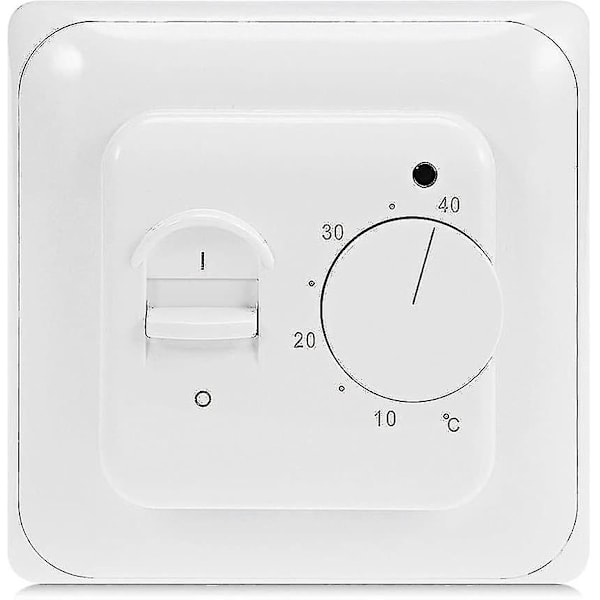 Manuell Elektrisk Gulvvarme Termostat Med AC 220V 16A Sonden, Mekanisk Gulvvarme Termostatstyring