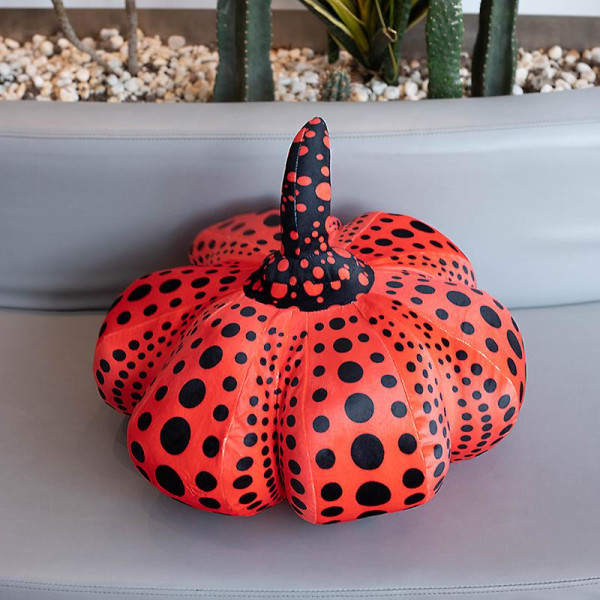 Japan Design Wave Point Dot Pumpkin Toy Halloween Pumpkin Skast Kudde Dekor Docka Baby Barn Leksaker Hem Soffa Dekor Kudde red about 30cm