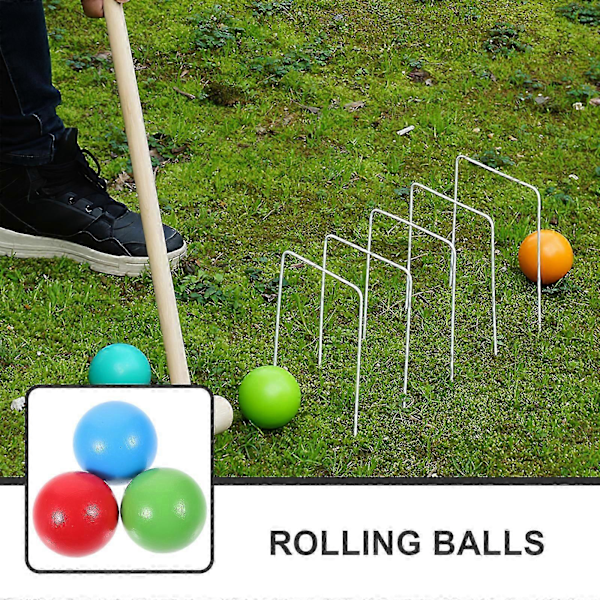 6 st Trä Bocciabollar Barn Rullande Bocciabollar Fritidssport Boccia Trä Rullande Bollar väl
