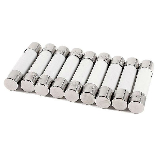 10 stk 250V 30A 6x30mm Sylindriske Keramiske Rørsikringer Kobling