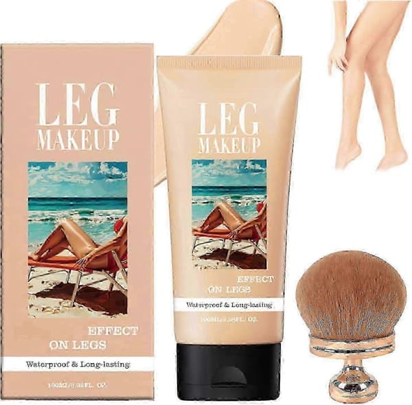 Miracle De Paris Benmakeup, Miracle De Paris Kroppstäckande Perfektor Vattentät, Heltäckande Hudperfektor Med Extra Stor Kroppsmakeupborste_jsaf1