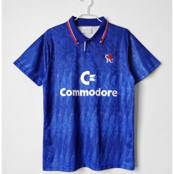 89-91 säsong hemma Chelsea retro jersey träningsuniform T-shirt Cole NO.9 XL