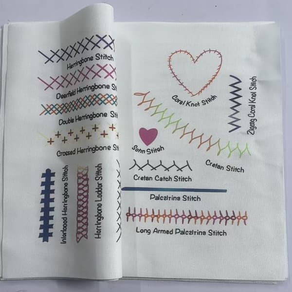 DIY Sting Prøvebok Lin Broderi Elskere Bok