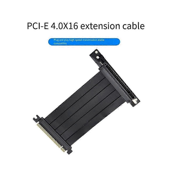PCIe 4.0 X16 Forlængerkabel 200mm 90 PCIe Konnektor Forlængerkabel Kompatibelt med PCIe 3.0 Systemer