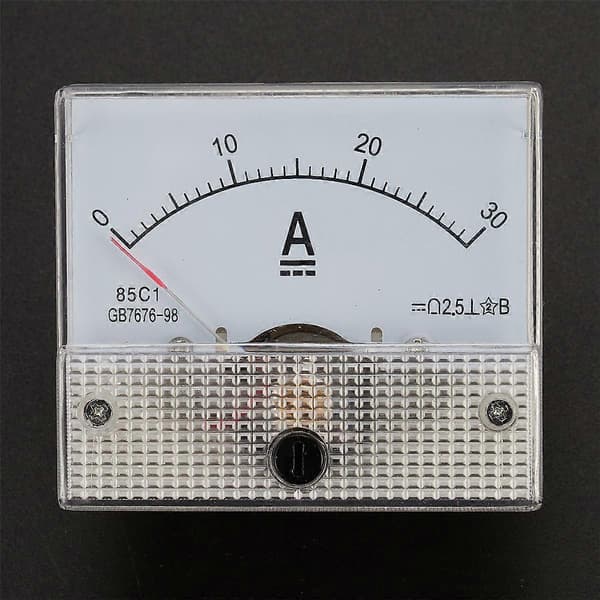 85C1-A DC Analog Amperemeter Panel Meter Måler 30A Amp Måler Strøm Mekaniske Amperemetre