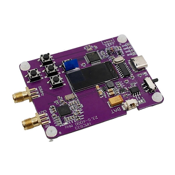 6GHz RF Signalgenerator 23.5mhz-6000mhz Modul Tastaturversjon Oled Skjermvisning HMC833