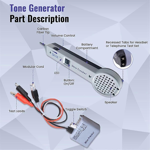 Ton Generator Kit, Trådspårare Krets Testare, Ton och Sond Kit