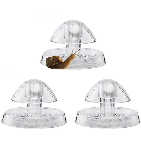 3 st Plast Snigelfälla Igel Fångstbox För Akvarium Fisk Tank 3.15\"/8cm T-x
