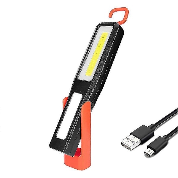 LED Arbetslampa Multifunktion USB Uppladdningsbar Med Magnetisk Bas Hög Ljusstyrka