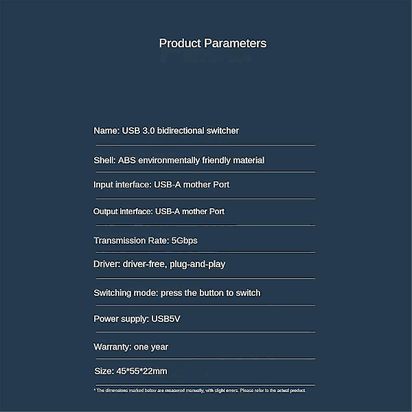 USB 2.0 KVM Switch 1X2/2X1 Switch Switcher USB Splitter Delt Controller til Bærbar Computer Printer Tastatur Mus, B