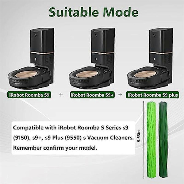 S9 Dele til iRobot Roomba S9+ (9550) S9 (9150) Robot Rullebørste