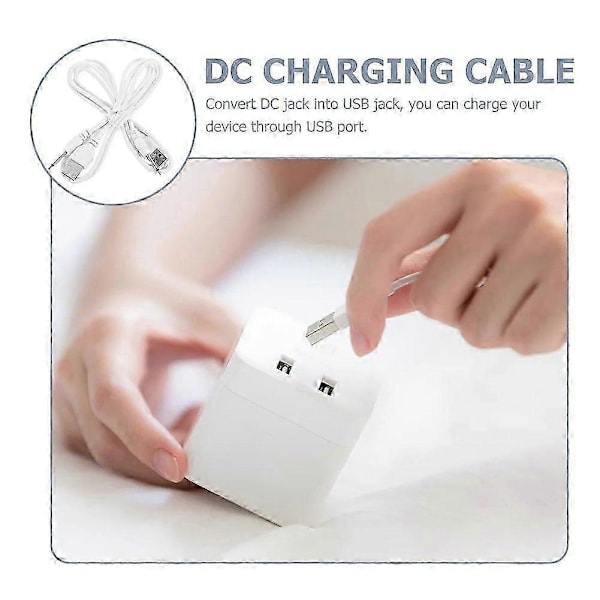 2 stk. Erstatning DC Ladekabel | USB Laderledning - 2,5 mm