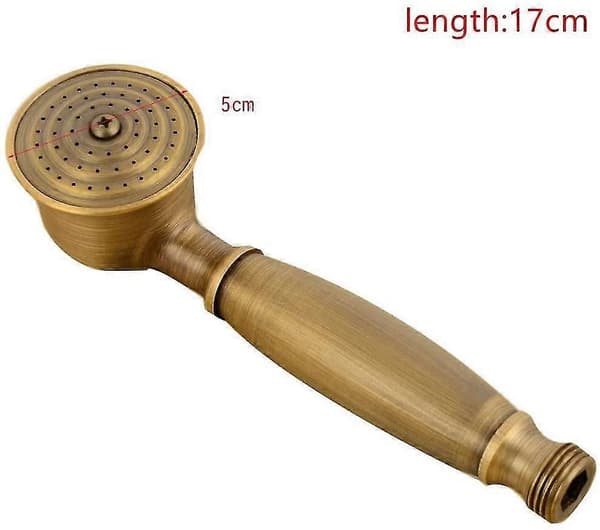 handdusch duschset, antik mässing duschset duschsystem, med duschhållare och 1,5 m duschslang (antikt duschset)