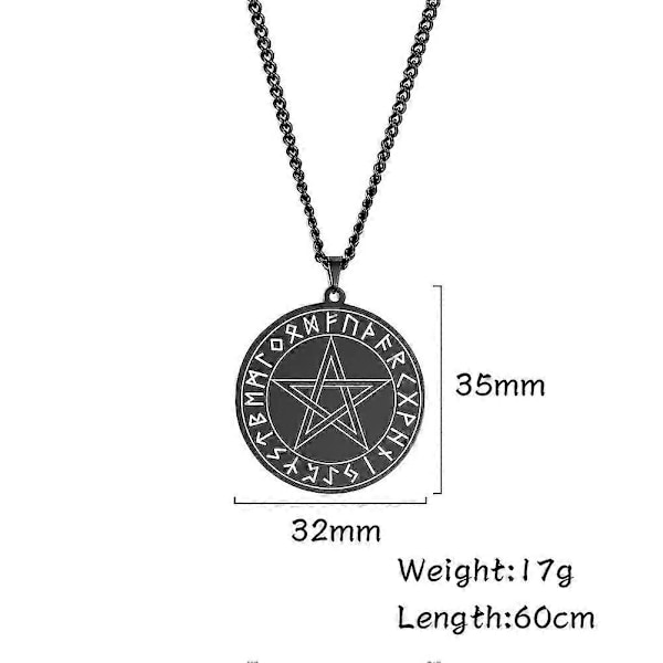 My Shape Tetragrammaton Pentagrammi Ruostumattomasta Teräksestä Riipus Kaulakoru Miehille Wiccan Pakanallinen Pentakkelin Vintage Korut Amuletti Talismaani