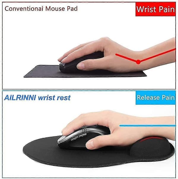 Musematte, heilwiy Ergonomisk Gaming Musematte Med Håndleddstøtte, heilwiy