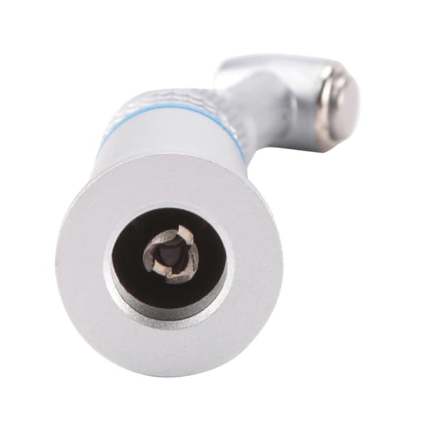 3X Dental Handstycke Långsam Typ Låghastighets Tryckknapp Handstycke Kontravinkel Handstycke Latch Bur Silver
