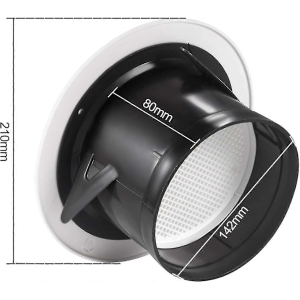 Rørlegger og Varme > Luftbehandling > Vmc Utstyr > Ventilgitter og Luftinntak for Vmc (2282)
