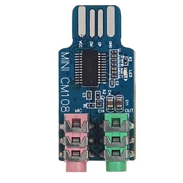 Driveless USB Lydkort Computer Eksternt Lydkort Modul Laptop Lydkort CM108 USB Lydkort