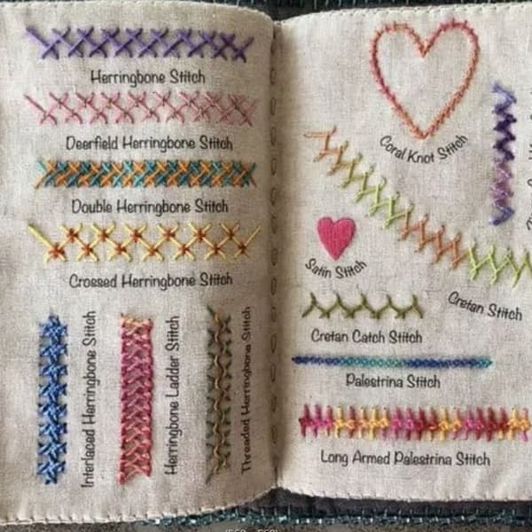 DIY Stikprøvebog Linned Broderi Elskere Bog