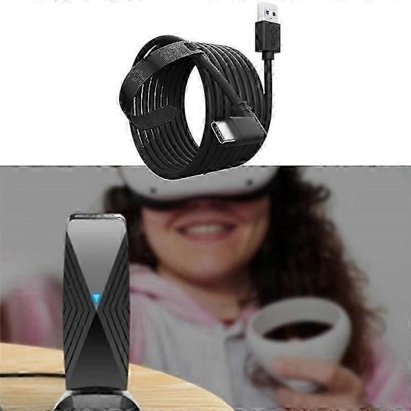 För Meta Quest3 3.0 Link Kabel Steam VR Höghastighets Stabil Dataöverföring Kan Casta Skärmen Anslutningskabel, A