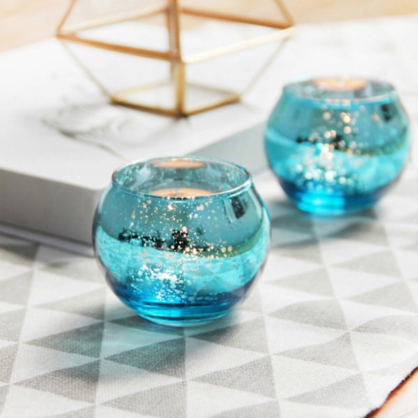 DIY Glass Lysestake Kit - 3 Pakning Klare Glass Lysestaker