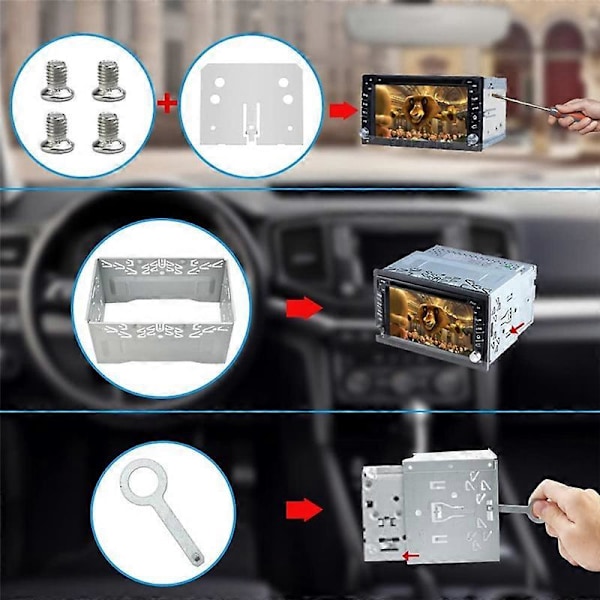 Autoradion asennus 2DIN Tupla DIN Kehyspaikka DVD, GPS-navigointi