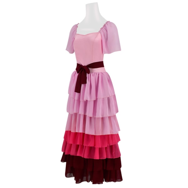 Halloween Harry Potter karaktär cosplay kostym Hermione cos kostym mesh klänning lång klänning L