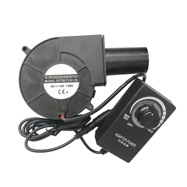 Svart Plast Variabel Hastighetskontroller Vifte Kontor Datatilbehør Transmisjonsviftekanal Usb Dc 12v Holdbar