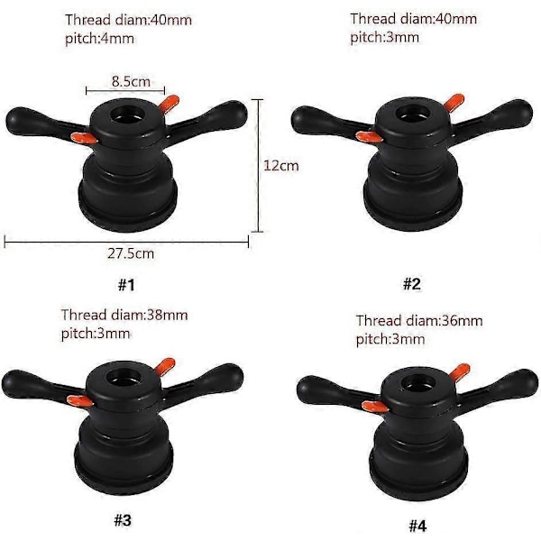 Däckbalanseringsverktyg Hjulbalanserare Balanserare Snabbt Däckbytesverktyg (Storlek : 1# 40mm/4mm)