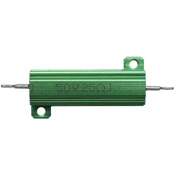Aluminiumhölje 50W 25 Ohm Chassimonterat Trådlindat Motstånd Grön