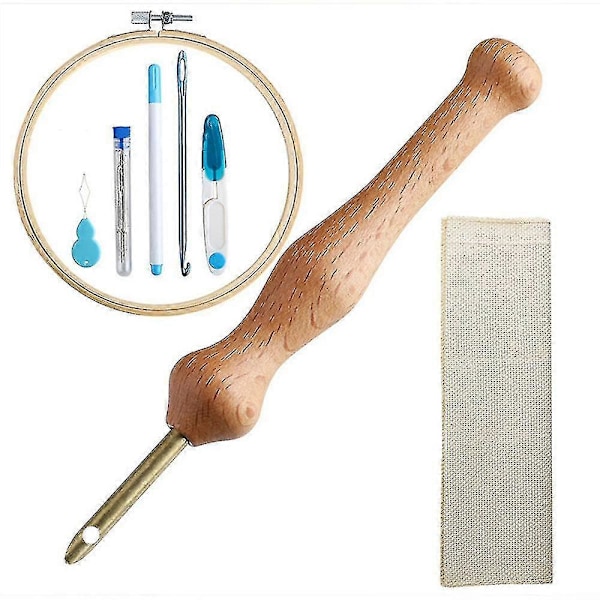 Broderinål Tuftningsset Justerbar Sömnad Applikation För DIY Hantverk
