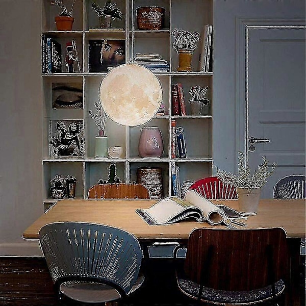 3D Måne Lysekrone - Måne Taklampe Måne Taklys Planet Pendellampe Måne Restaurant Bar Hjem Barnerom LED Lysekrone (Pære