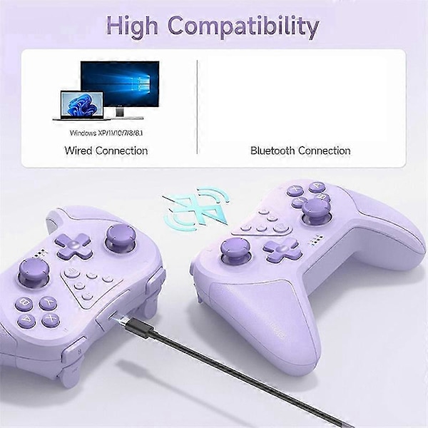 T37, Bluetooth Gaming Controller til PC, Gyro Motion Control