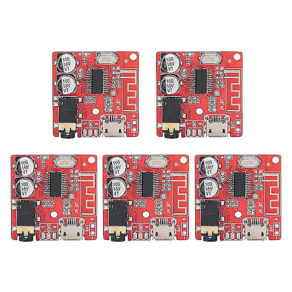 5 KPL DIY Bluetooth 5.0 Vastaanotinlevy Häviötön Dekooderilevy Langaton Stereo Musiikkimoduuli, Kaiutin Vahvistinmoduuli