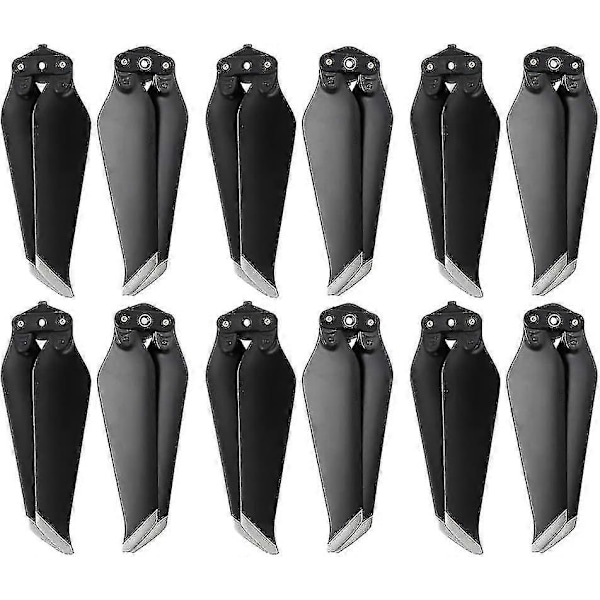 (12 stk) Mavic 2 / Mavic 2 Pro Lavstøjende Propeller til DJI Mavic 2 Pro/Mavic 2 Drone Zoom Propeller Reservedele, Quadcopter Tilbehør Udskiftning Hurtigudløsning