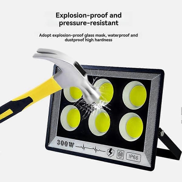 LED Flomlys 200W IP66 Vanntett Utendørs Projektorlampe Reflektor Spotlight Hagelys 200W 200W