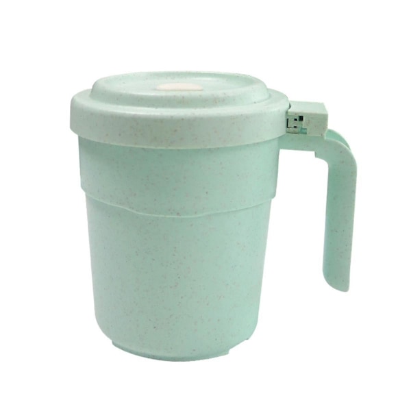 JUSCH Mikrovågsugn Soppmugg med Lock och Handtag. Mikrovågsugnsbar Havregrynsmugg med Lock. Soppbehållare för Resor med Lock. Spillfri, 5 Ounces, BPA-fri