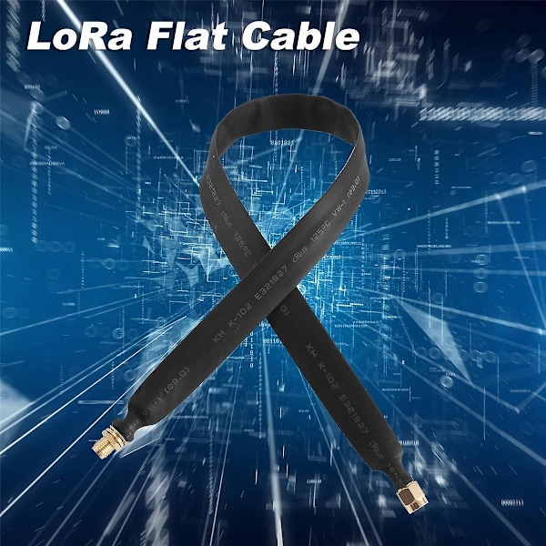 2 st LoRa Flatkabel SMA Han till SMA Hon Fönster- och Dörrgenomföring Koaxialkabel Förlängningsadapter för LoRa WiFi
