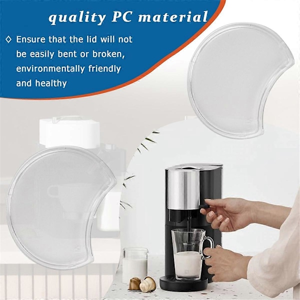 2 ST Ersättningslock för Vattentank till Nespresso, Kompatibel med Vertuo Next Krups XN9105 XN910B X