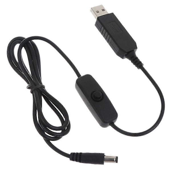 USB Strømforsyningskabel for DC 5V til DC 12V Opptrappingsmodul USB Konverter Adapter