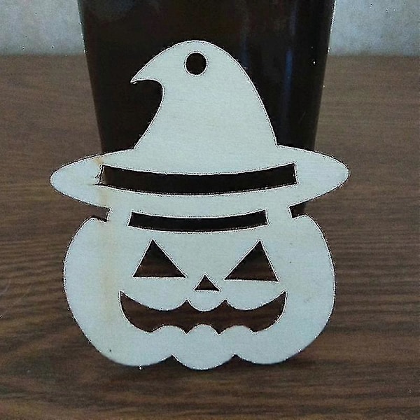 10 stk Tremerker Gresskar Ansiktsform Henger Gavemerker Ornament_y