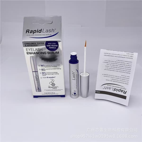 3 flasker RapidLash øyevippeserum og RapidBrow øyenbrynserum Silver pipe