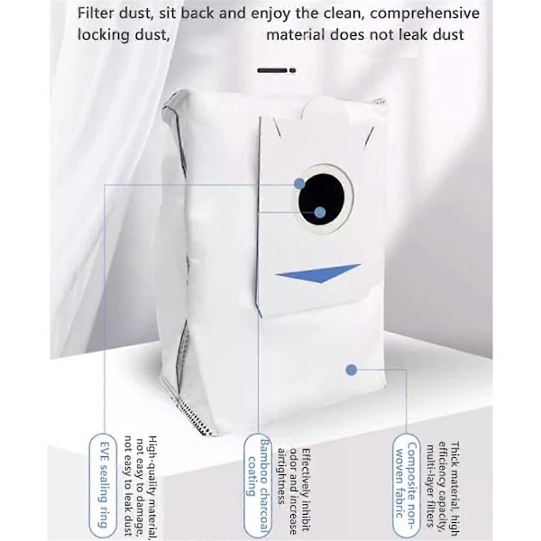 6 STK Støvposer til Ecovacs Deebot X5 Pro/ X5 Omni/ X2 Omni