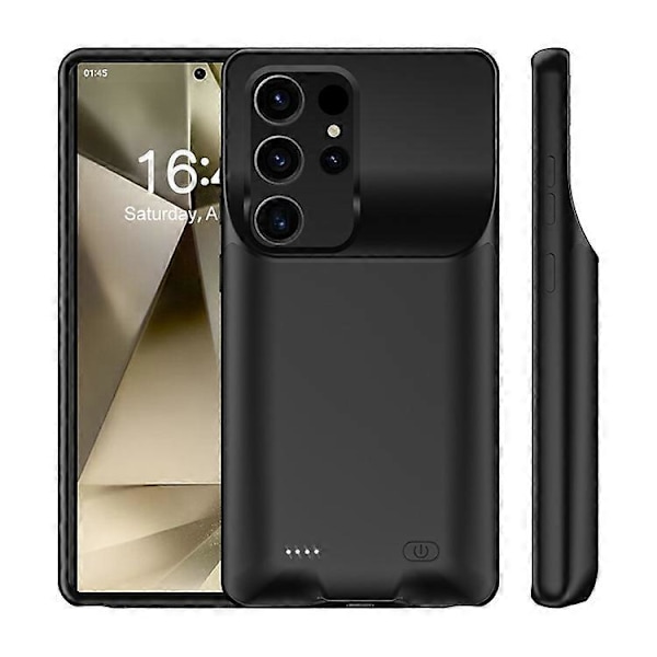 Til Samsung Galaxy S25Plus TPU Oplader Etui 6500mAh Batteripakke Genopladelig Powerbank S25Plus
